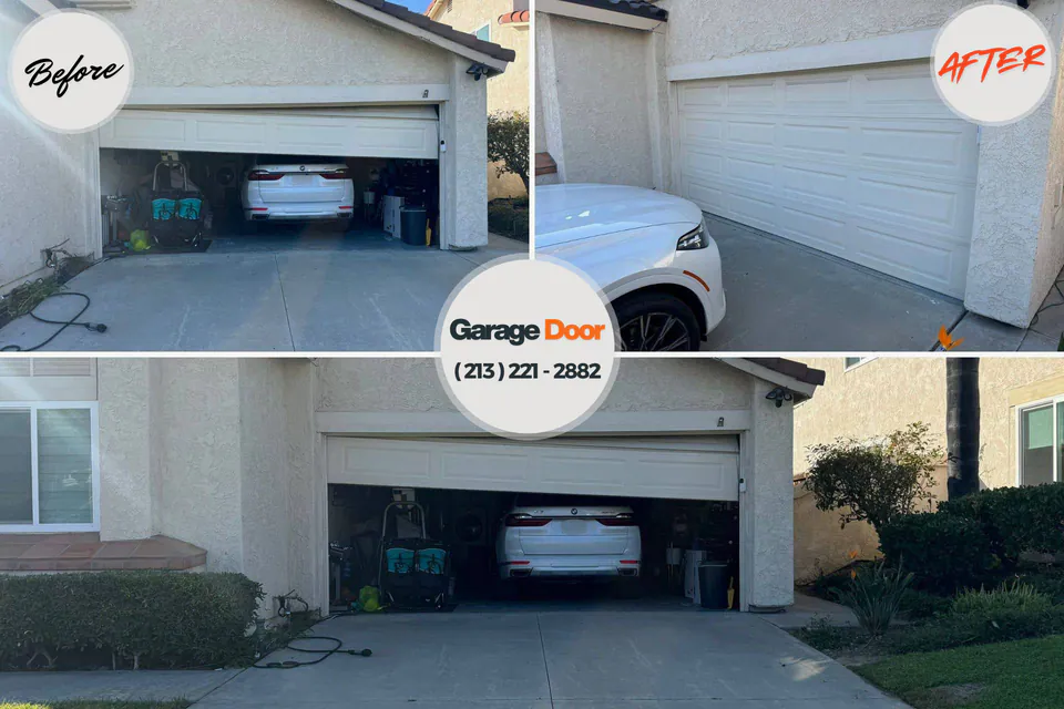 Before and after: garage door repair Osino, NV